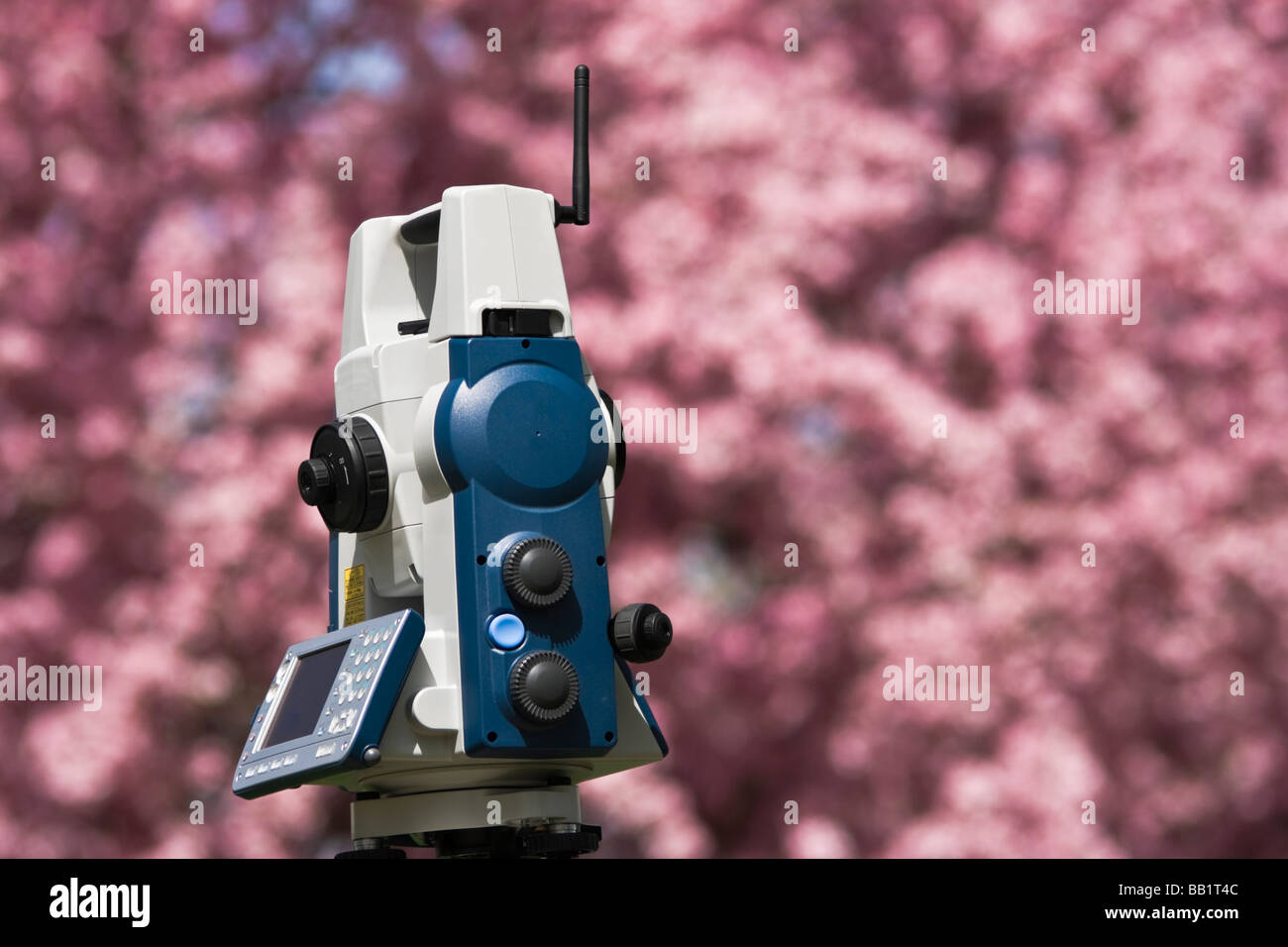 Spring Land Surveying Stock Photo Alamy