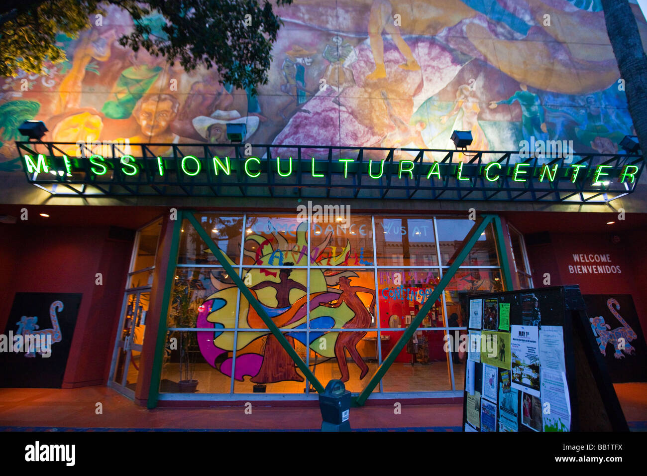 Mission Cultural Center for Latino Arts in San Francisco California Stock Photo