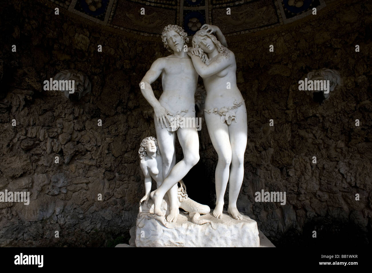 Florence Tuscany Italy The city of the Renaissance Photo shows The Boboli Gardens which rise high to the rear of the Pitti Pala Stock Photo