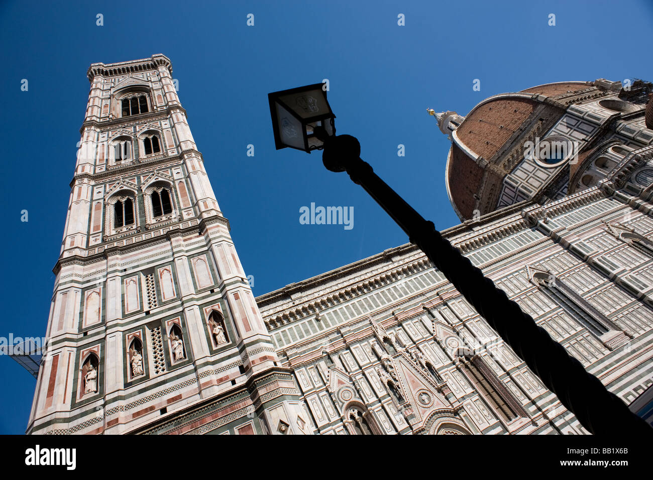 Duomo Giotto Bell Tower Campanile Brunelleschi cupola Florence Firenze Italy Tuscany Toscana Renaissance Art Culture upright Ca Stock Photo