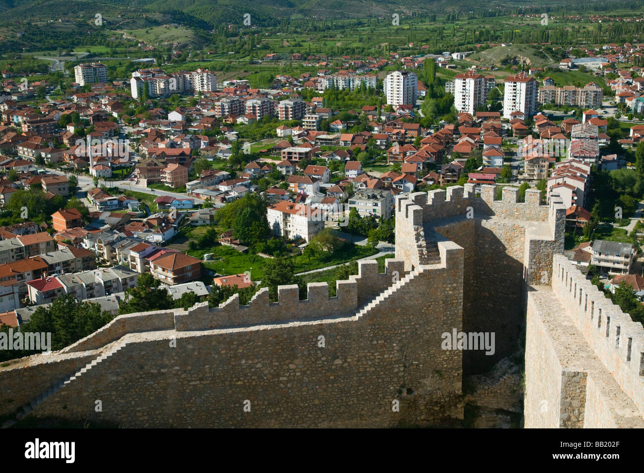 MACEDONIA, Ohrid. Car Samoil's Castle Castle Walls Stock Photo Alamy