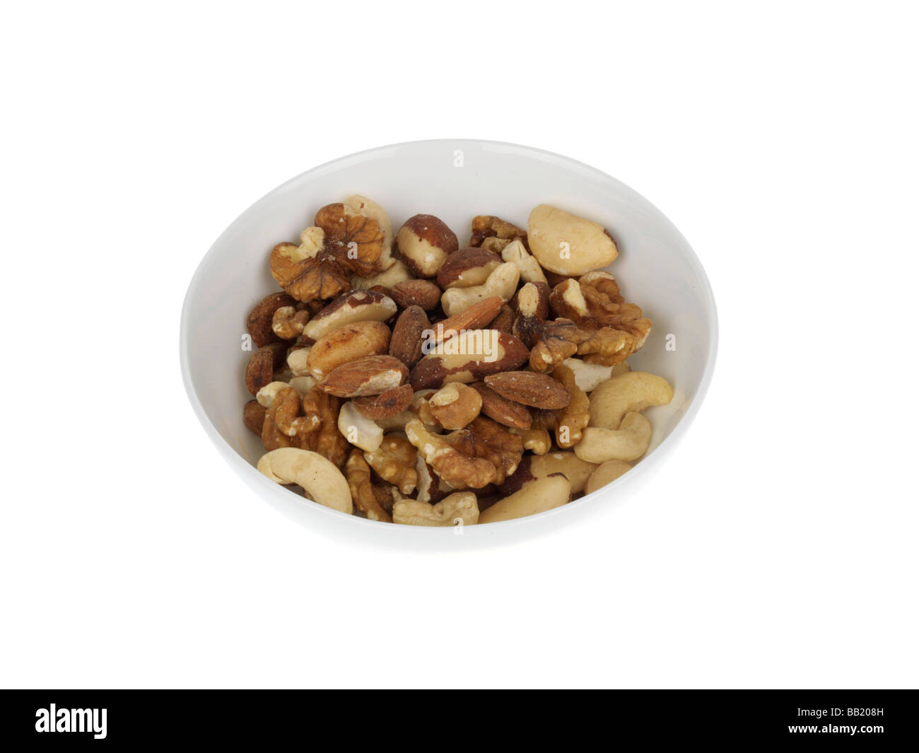 Bowl of Mixed Nuts Stock Photo