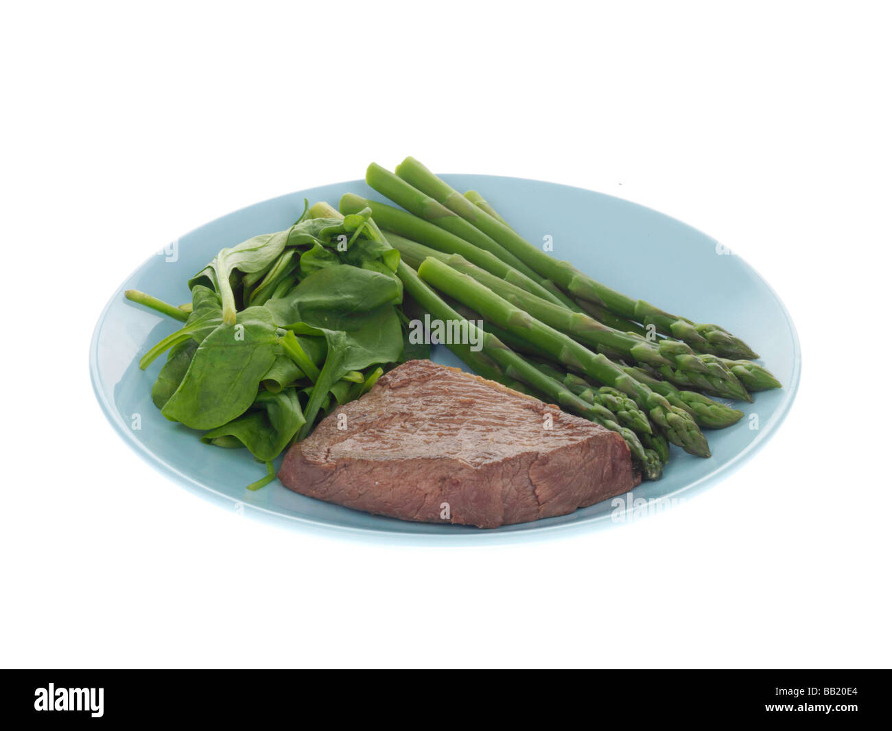 Lean Beef Steak with Vegetables Stock Photo