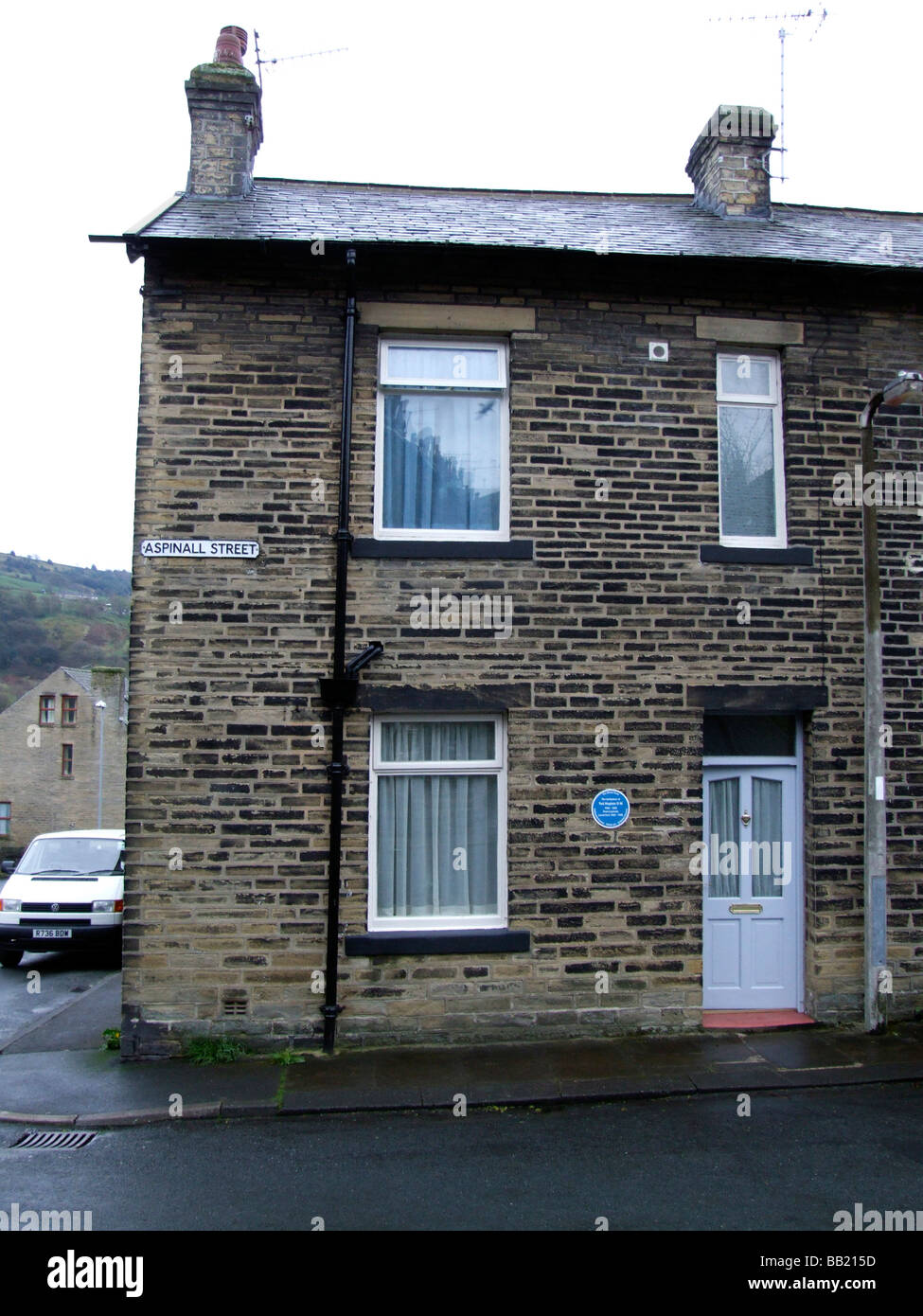 Birthplace home of poet Ted Hughes, Mytholmroyd, West Yorkshire Stock Photo