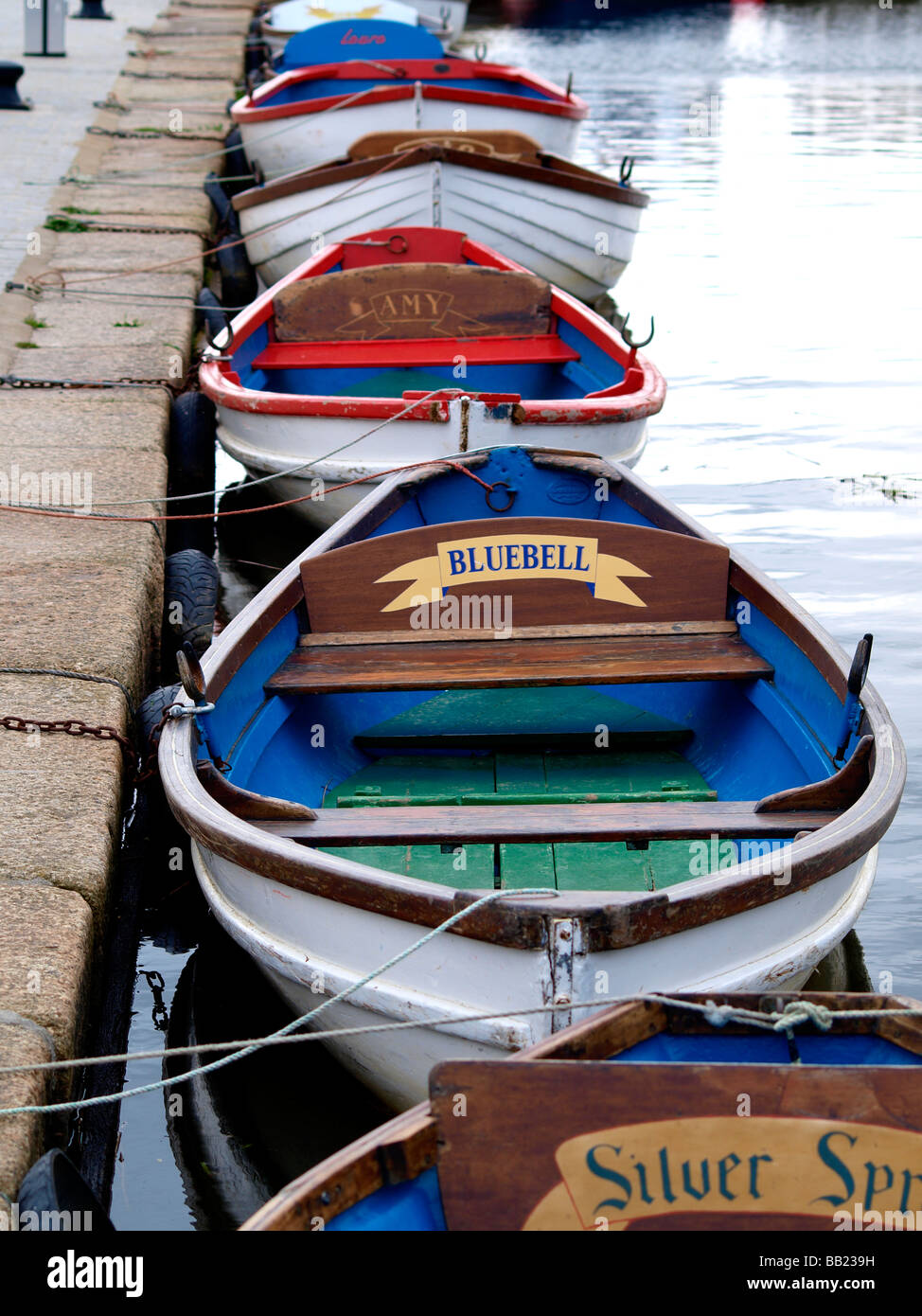 Colourful rowing boat in water hires stock photography and images Alamy