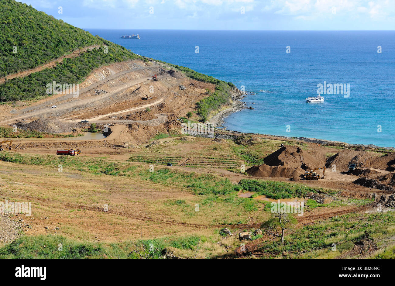 St Maarten Cole Bay hotel development in early phase Stock Photo Alamy