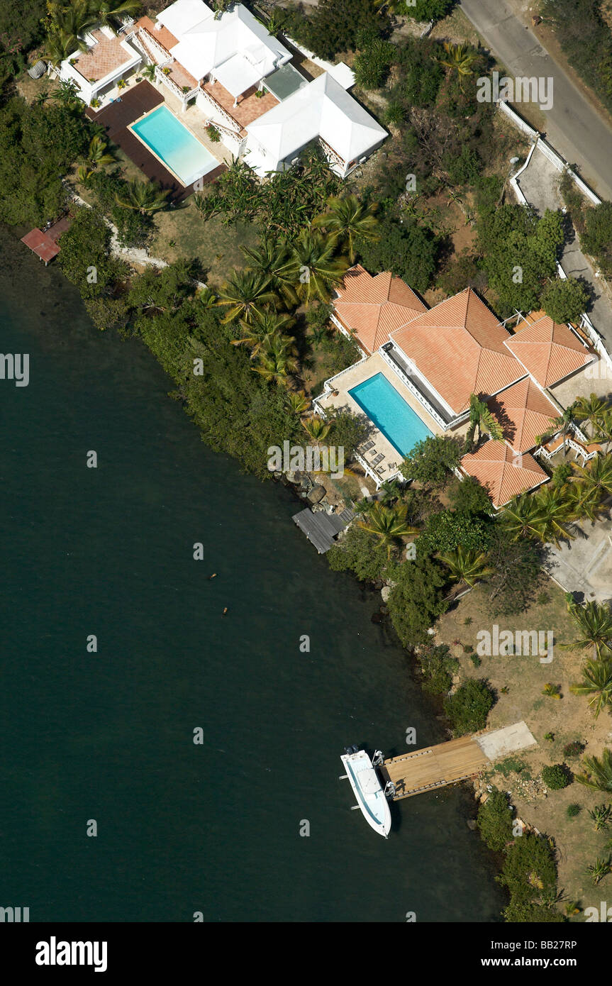 aerial antillen antilles bovenwinden bovenwindse caribbean day daytime dutch eiland eilanden elevated view french horizontal ind Stock Photo