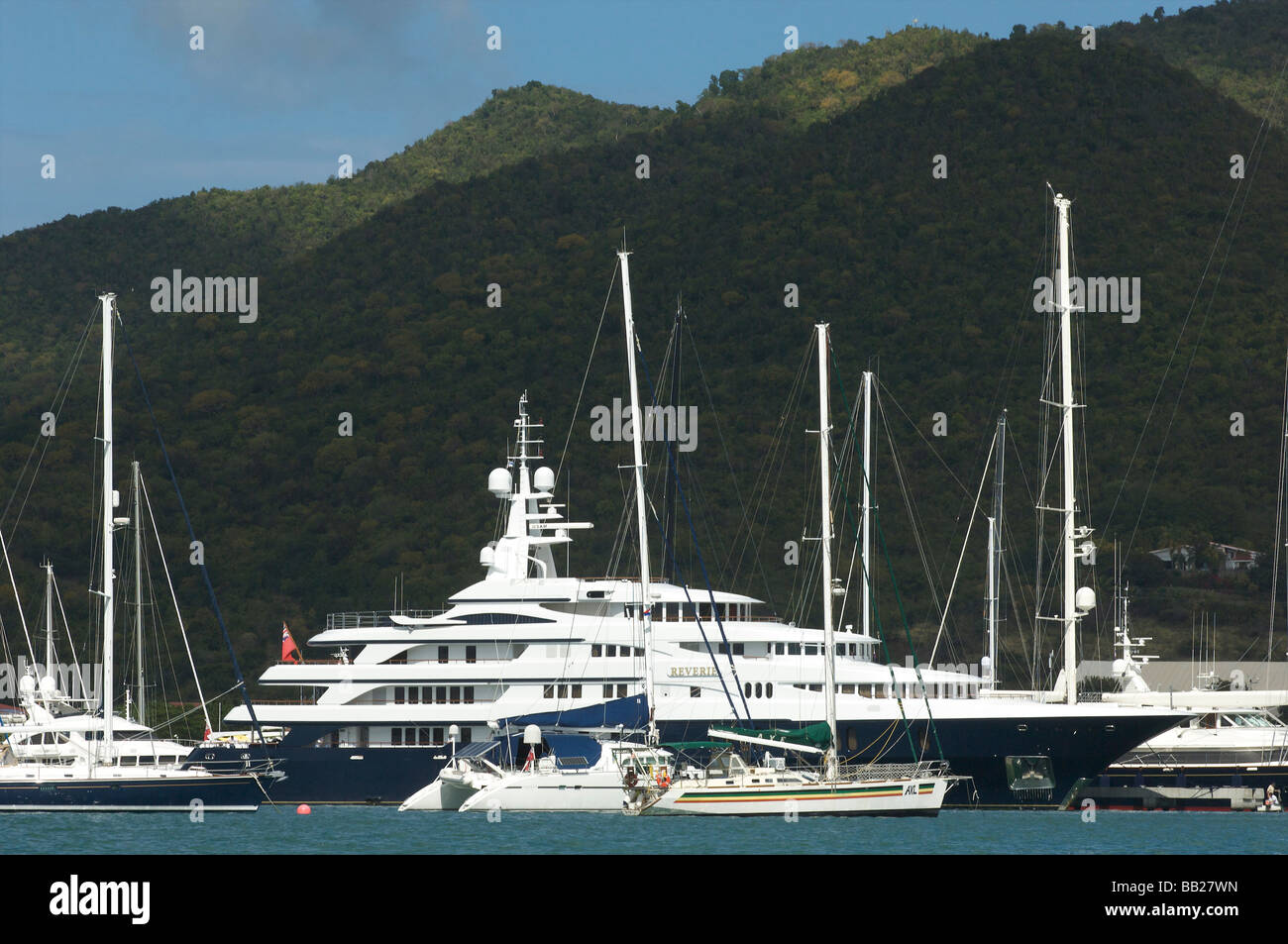 Sint Maarten Simpson Bay Marina Stock Photo Alamy   Sint Maarten Simpson Bay Marina BB27WN 