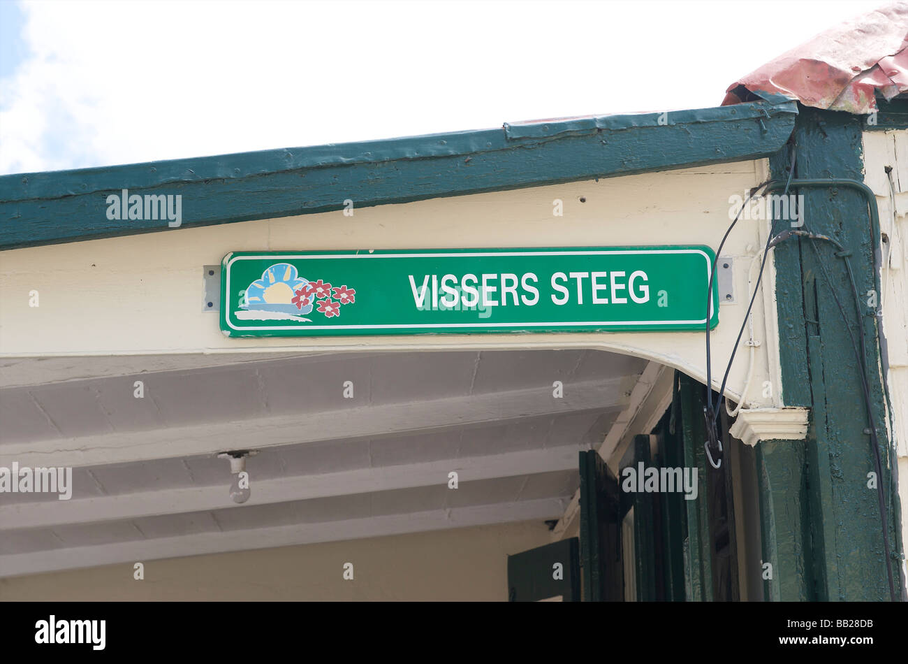 Sint Maarten Philipsburg Dutch streetnames Stock Photo