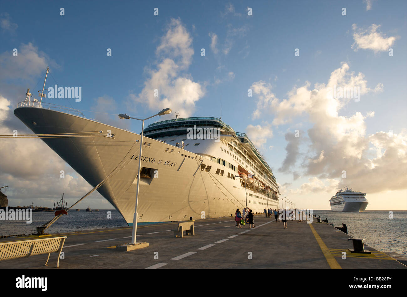 Sint Maarte Philipsburg Cruise pier and Terminal Stock Photo