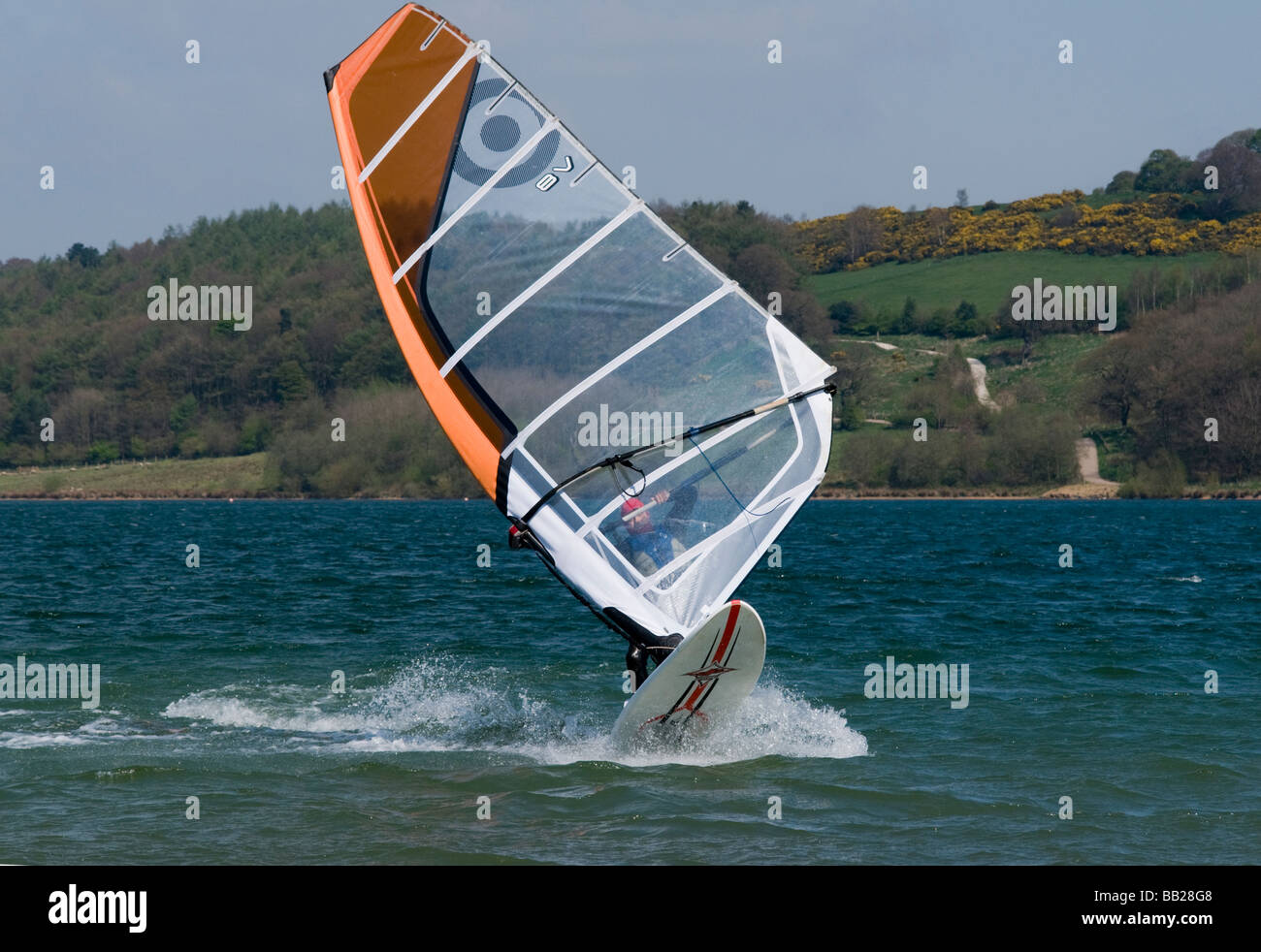 Water sports and Wind surfing at Carsington reservoir in the Derbyshire