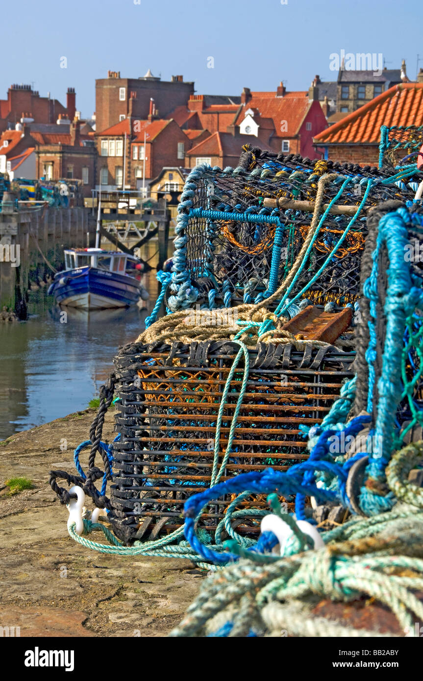 Crab lobster pots on quayside hires stock photography and images Alamy