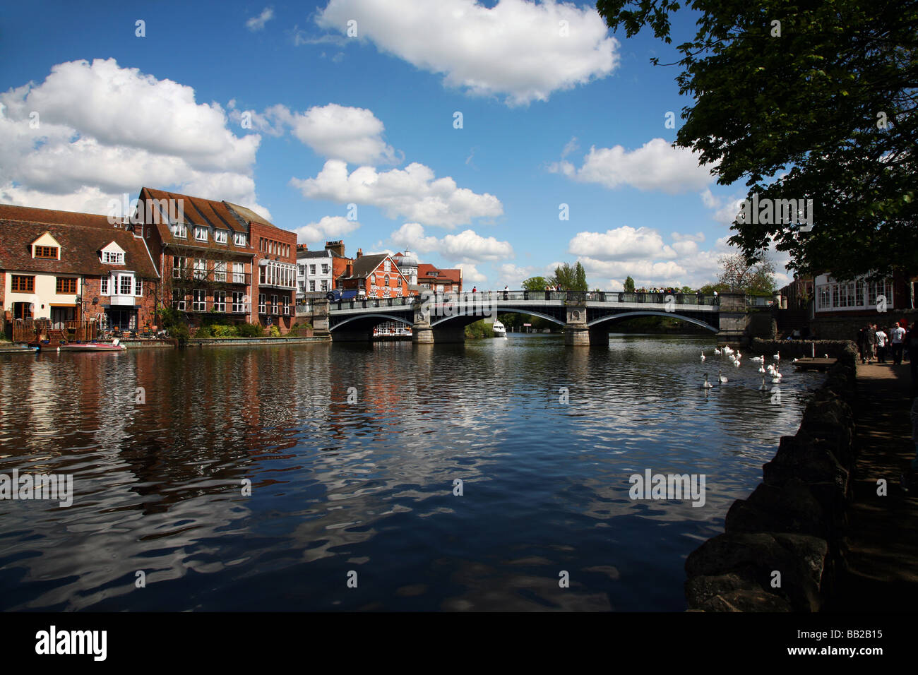 England Berkshire Windsor The Windsor Bridge over the River Thames ...