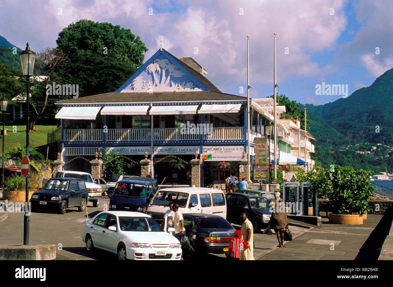 Caribbean, Dominica, Roseau. store Stock Photo Alamy