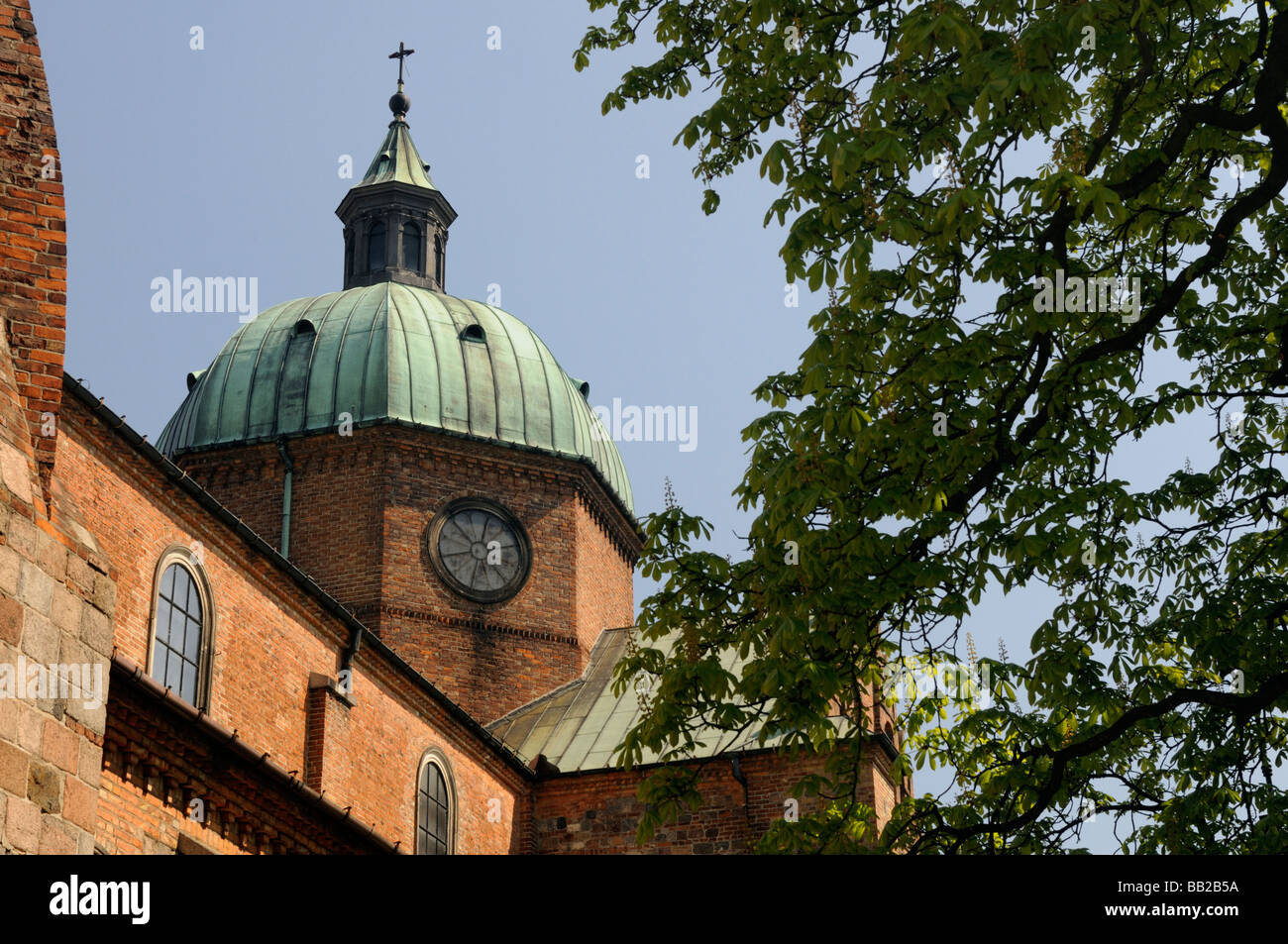 Plock Cathedral (the Cathedral of the Blessed Virgin Mary of Masovia), Plock, Masovian Voivodeship, Poland Stock Photo