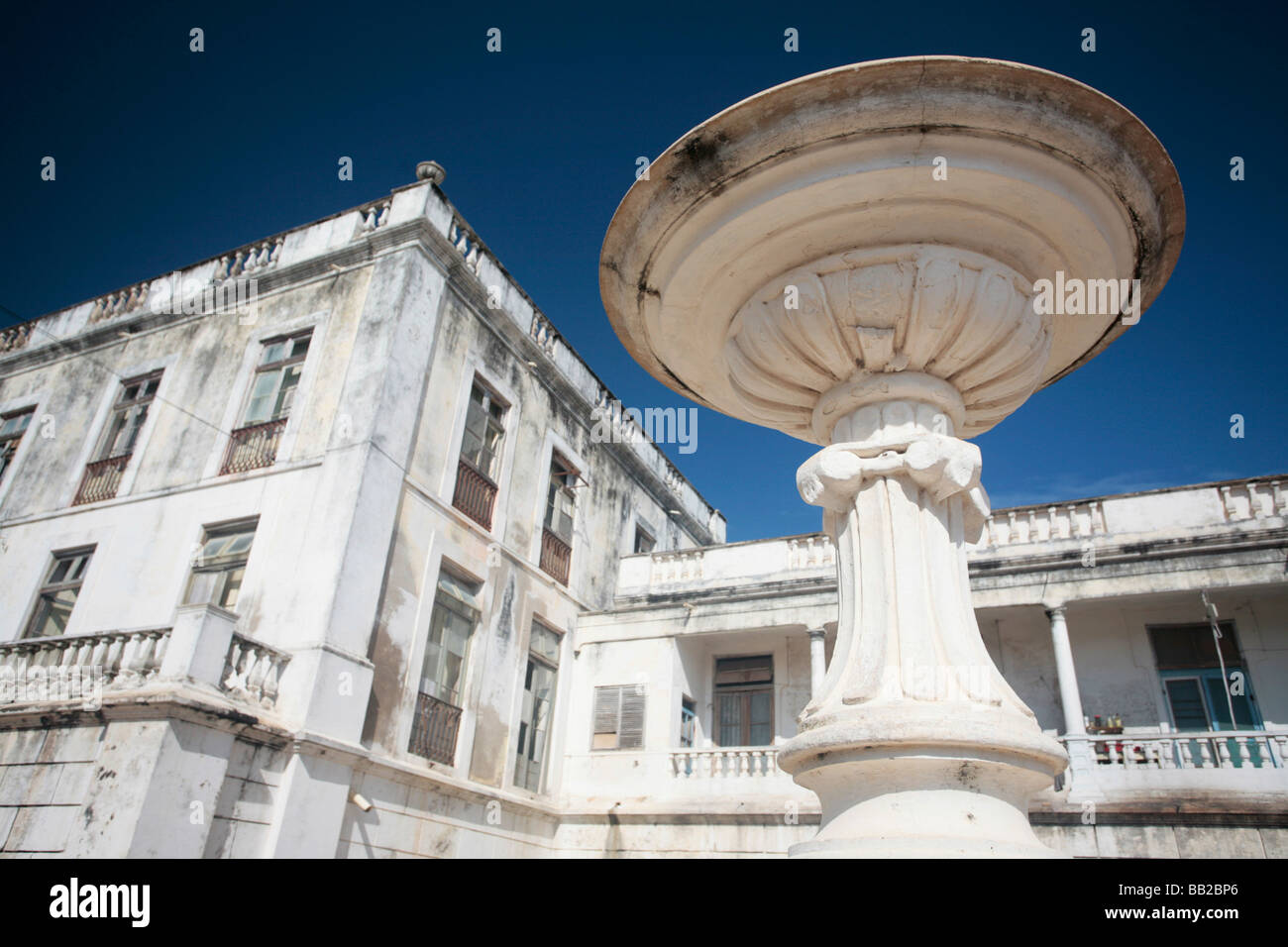 The old colonial Portuguese hospital on Ilha Mozambique Stock Photo