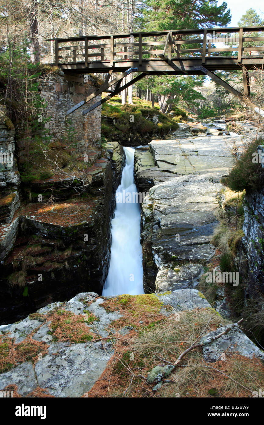 Bridge over the Linn of Quoich at Allanaquoich near Braemar