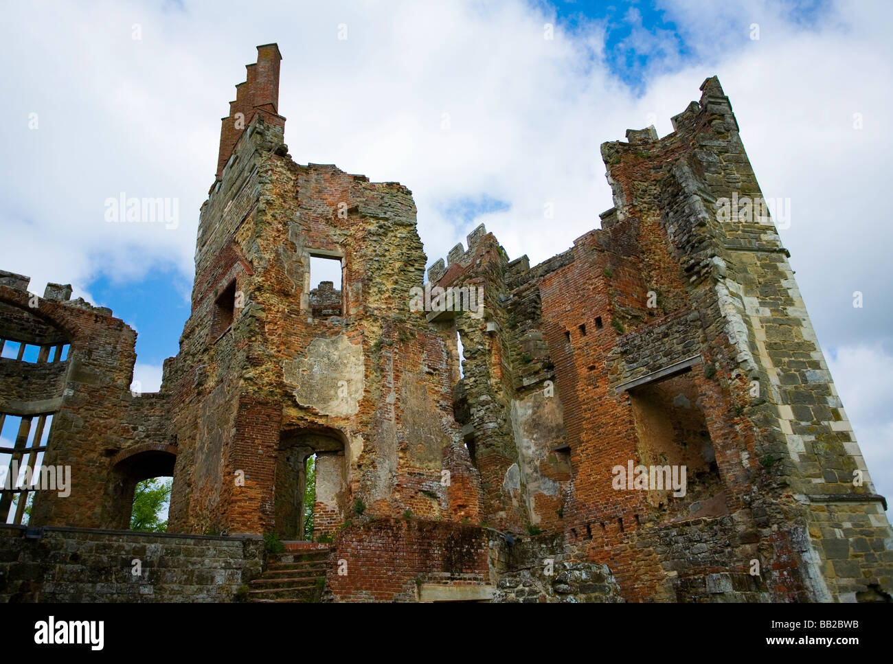 Cowdray House ruins, Midhurst, West Sussex, UK Stock Photo