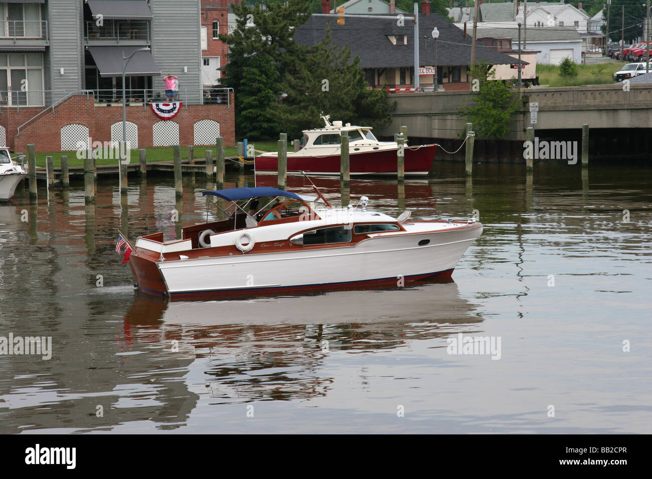 An old Chris Craft Stock Photo