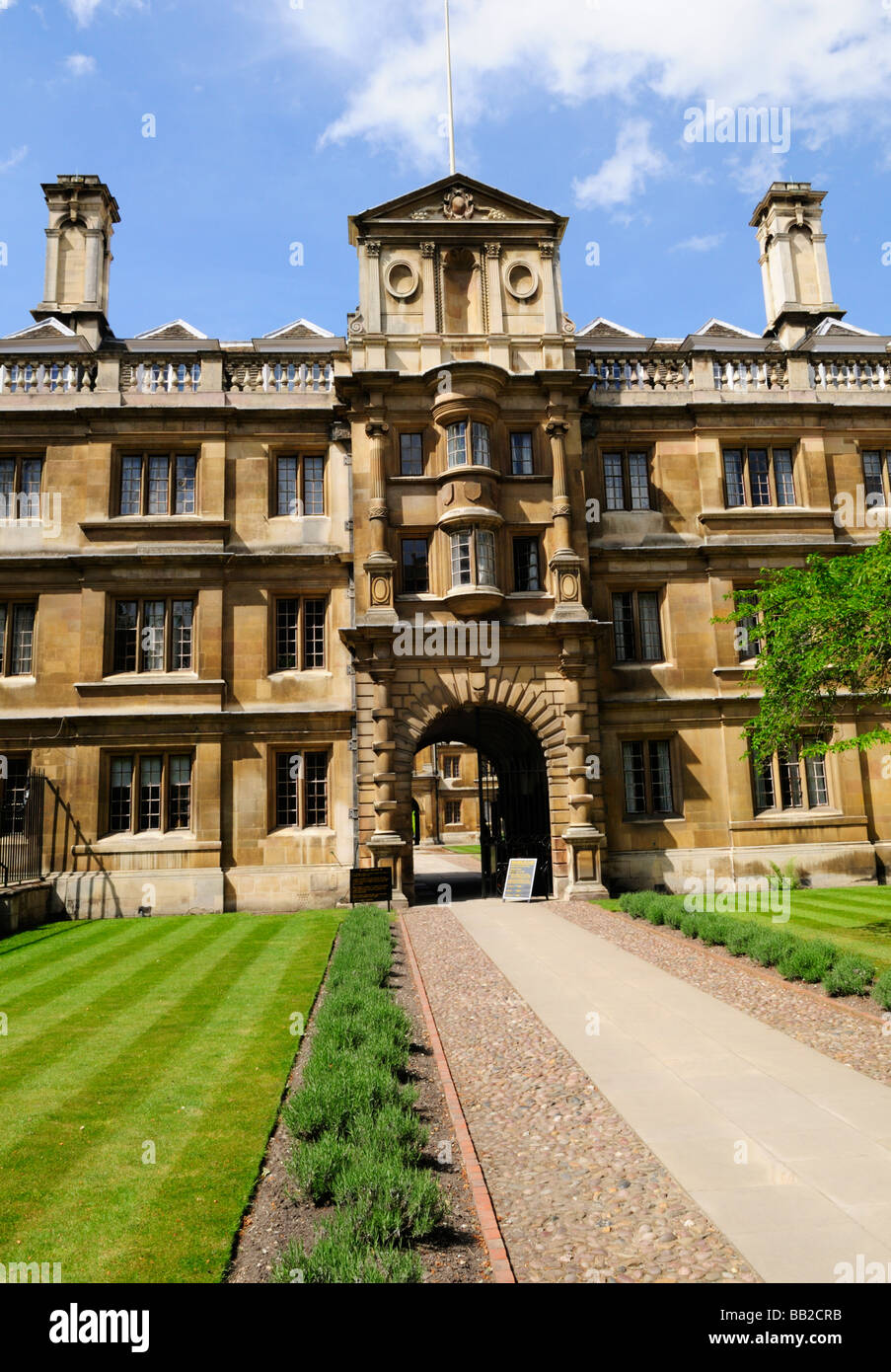 Clare College Cambridge England Uk Stock Photo