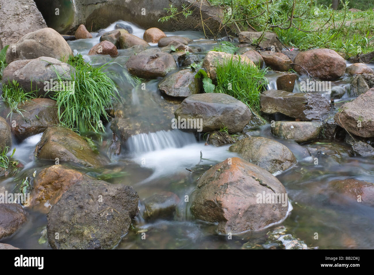 Waterfalls blurred motion Stock Photo
