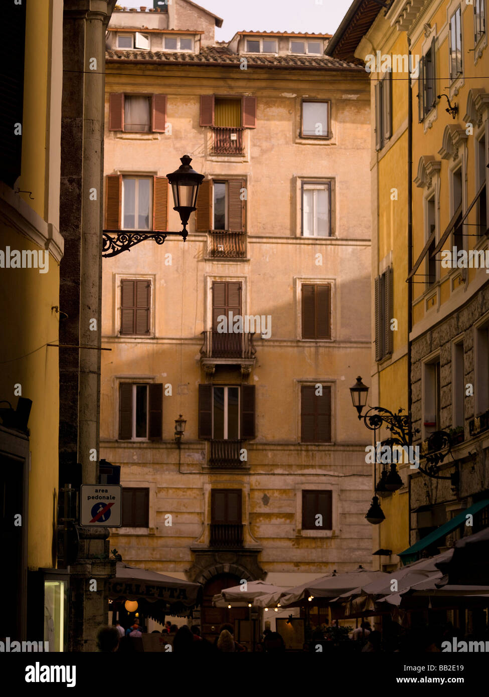 Apartment houses on Old town; Rome, Italy Stock Photo