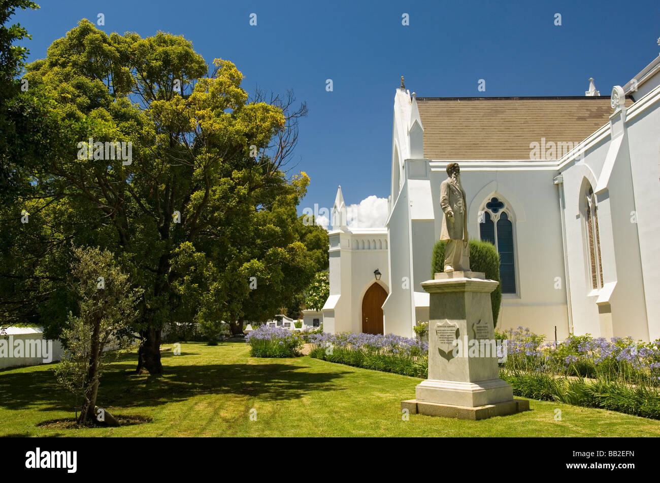 The Gardens of the Moederkerk or Stellenbosch Dutch Reformed Church in