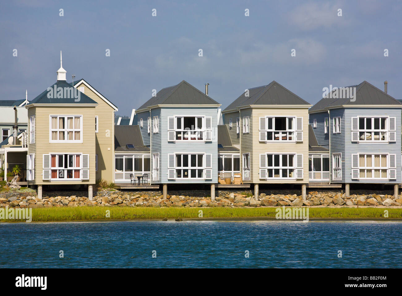 Wooden Houses, Knysna, 'Western Cape', 'South Africa' Stock Photo