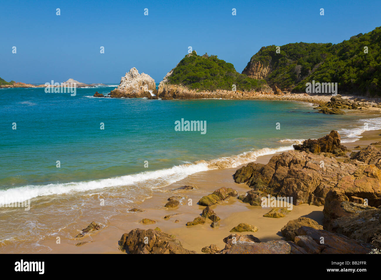 Beach at The Heads, Knysna, 'Western Cape', 'South Africa' Stock Photo