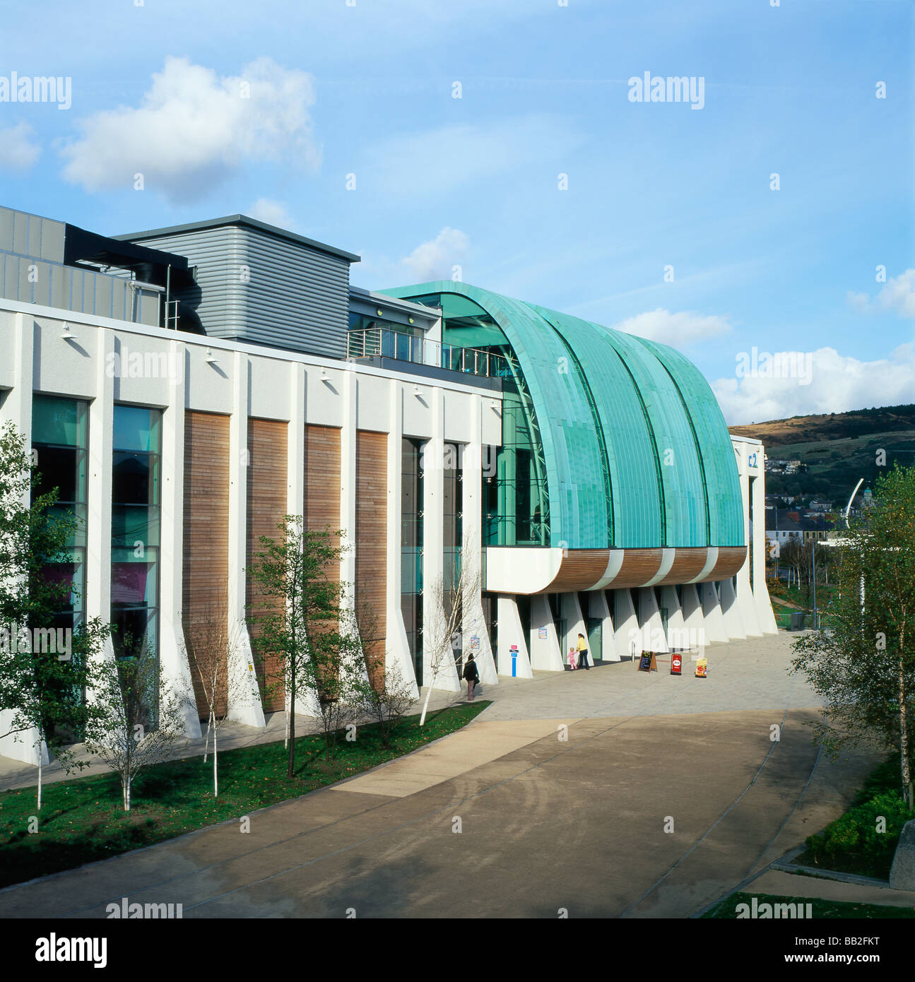 Swansea Leisure Center LC2 building South Wales UK Stock Photo