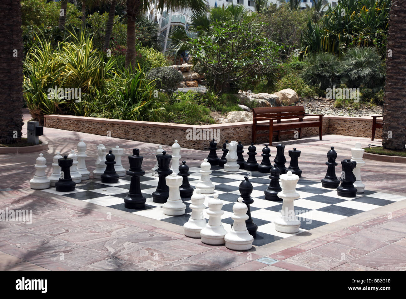 chess game outdoors Dubai Stock Photo - Alamy