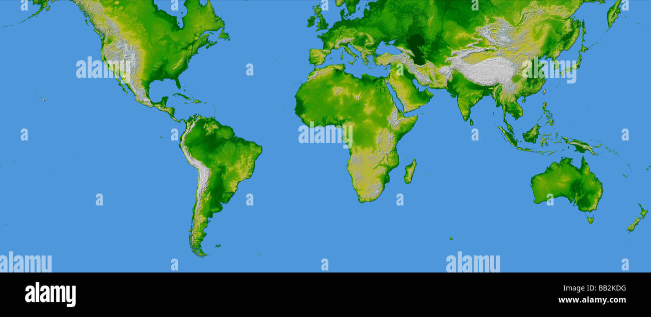 Map of the world hi-res stock photography and images - Alamy