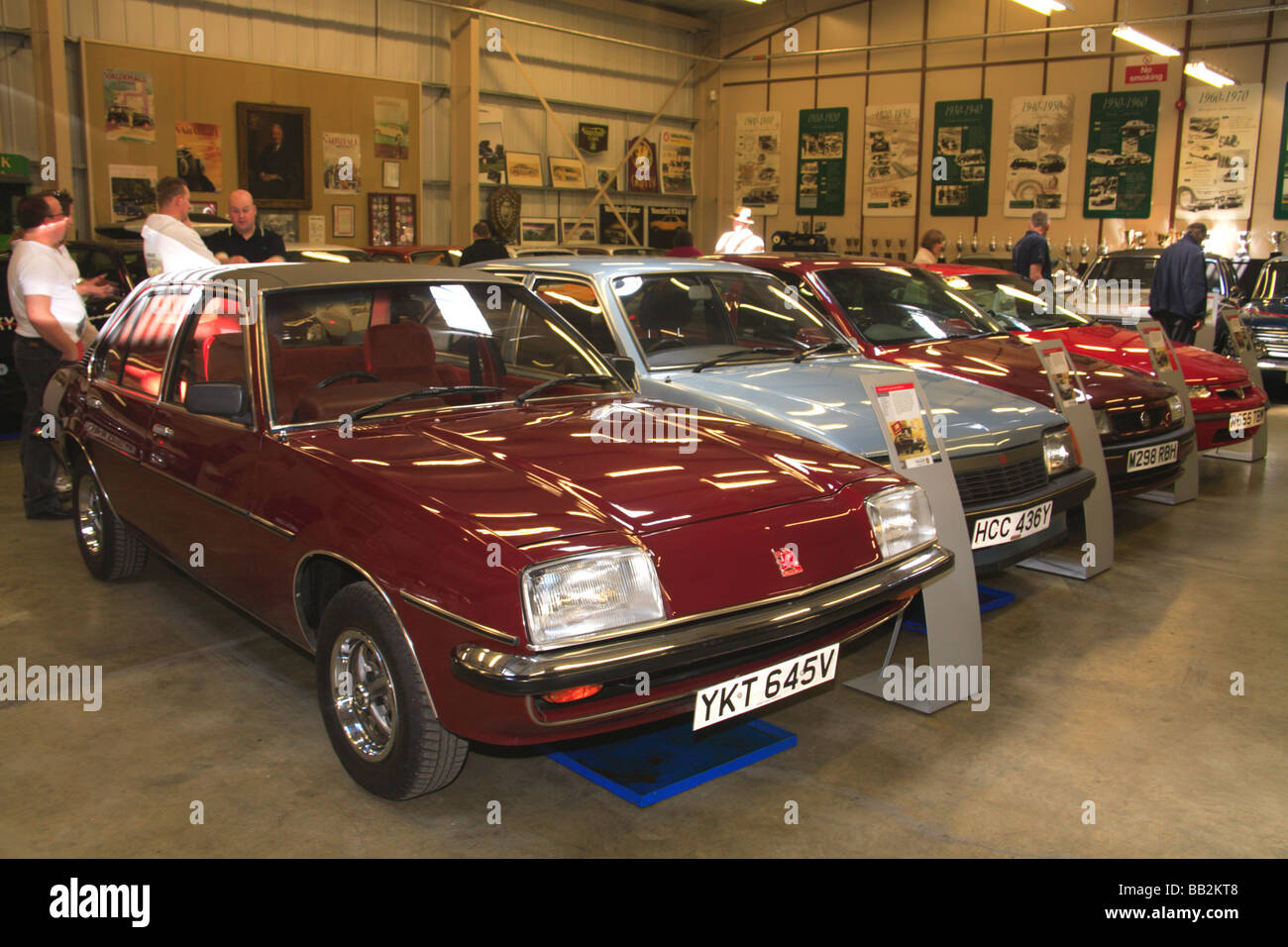 Vauxhall Motors Heritage Luton Cavalier museum collection cars classic England Britain British industry Stock Photo