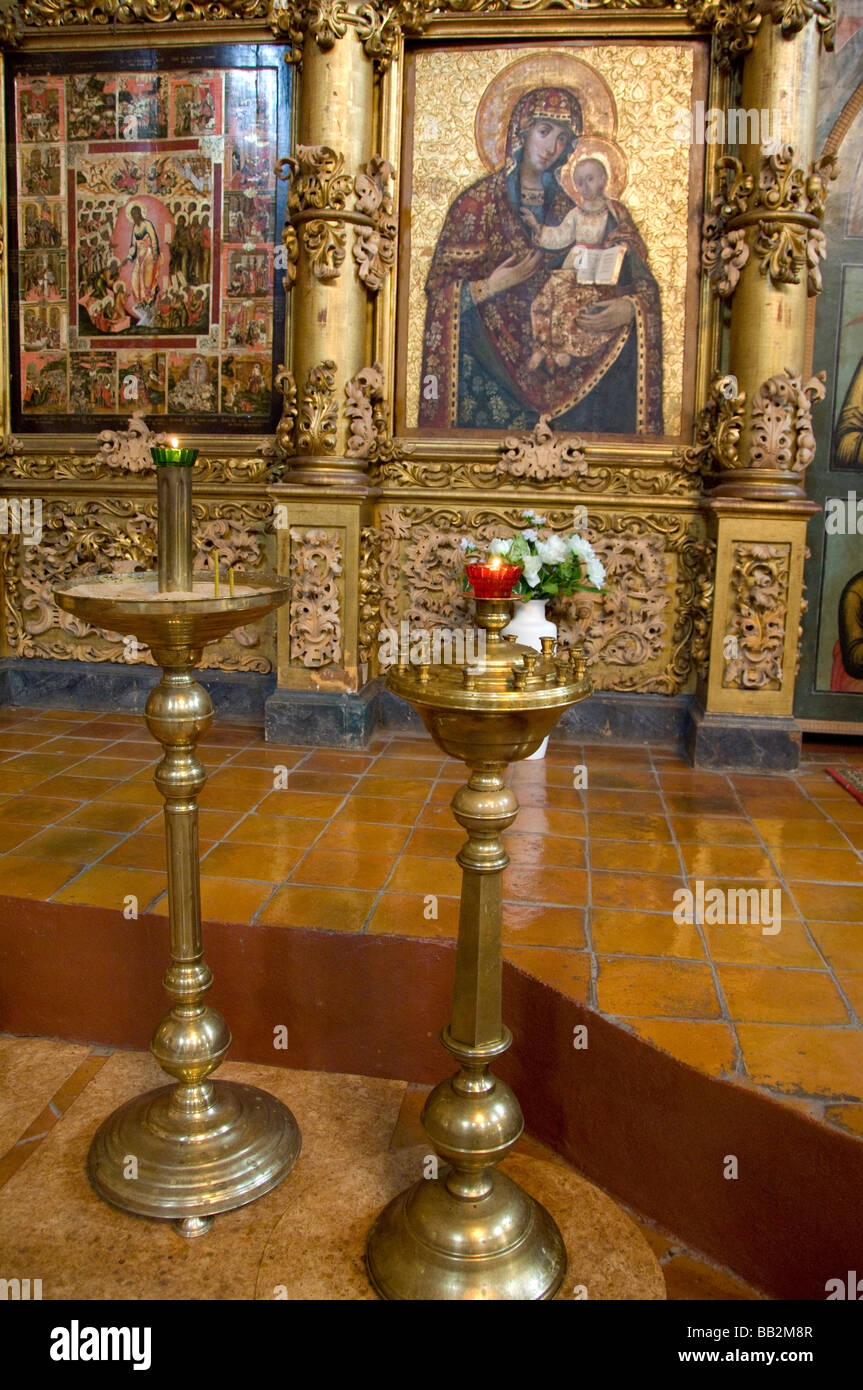 Russia, Golden Ring city of Uglich located on the Volga. Cathedral of ...
