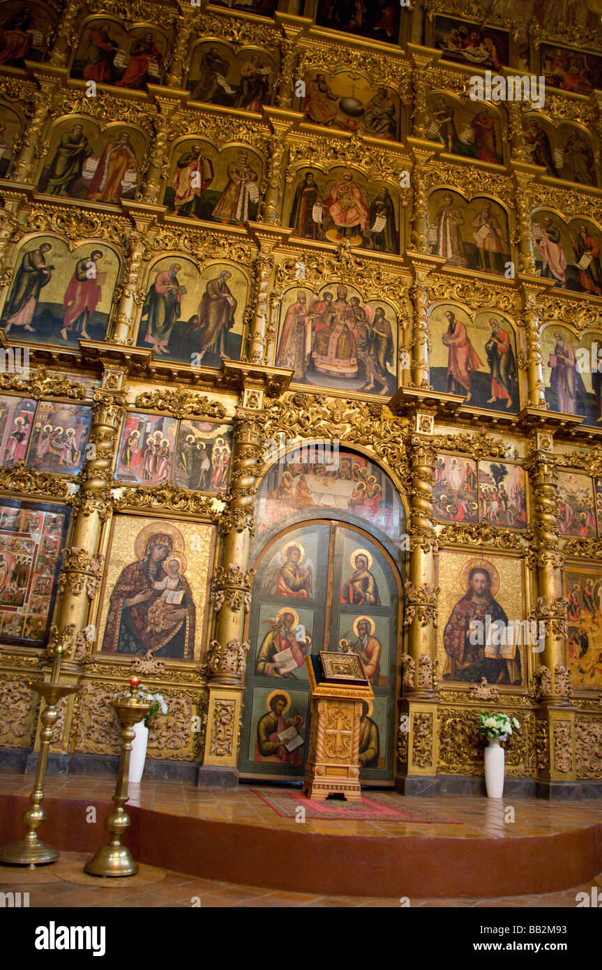Russia, Golden Ring city of Uglich located on the Volga. Cathedral of ...