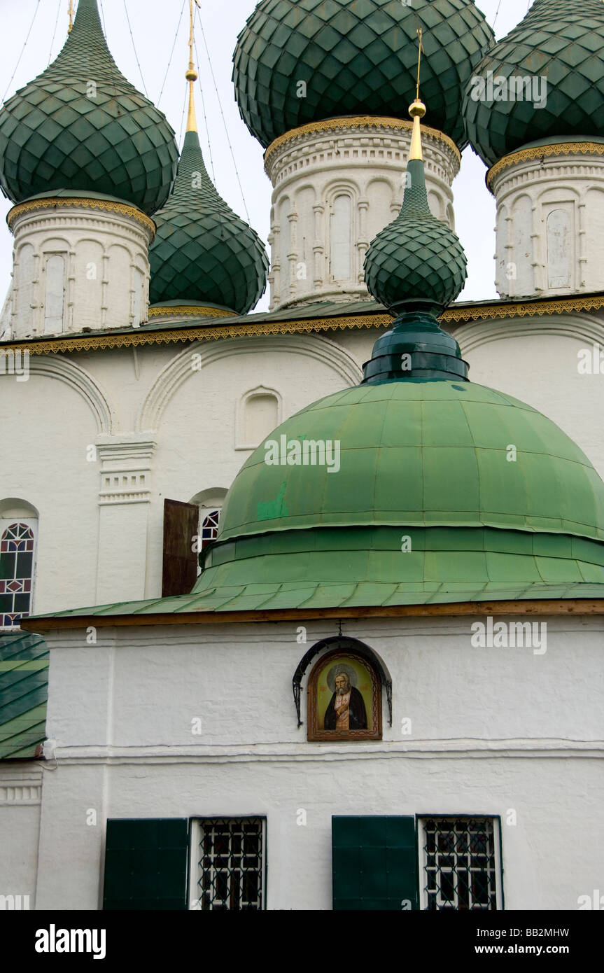 Russia, Golden Ring city on the banks of the Volga,Yaroslavl. Church of ...