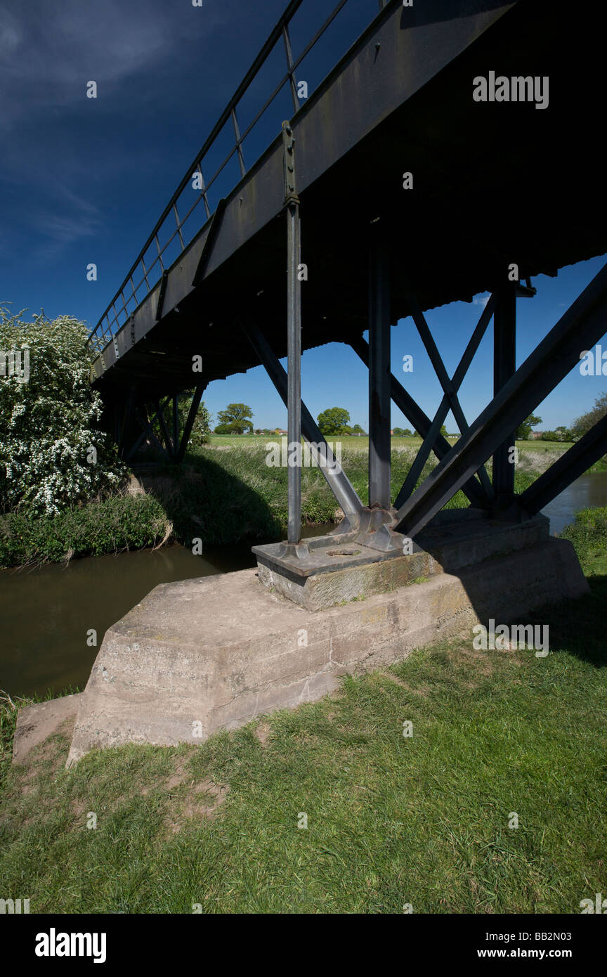 Thomas Telford's Cast Iron Aqueduct carrying the Shropshire Union Canal over the River Tern
