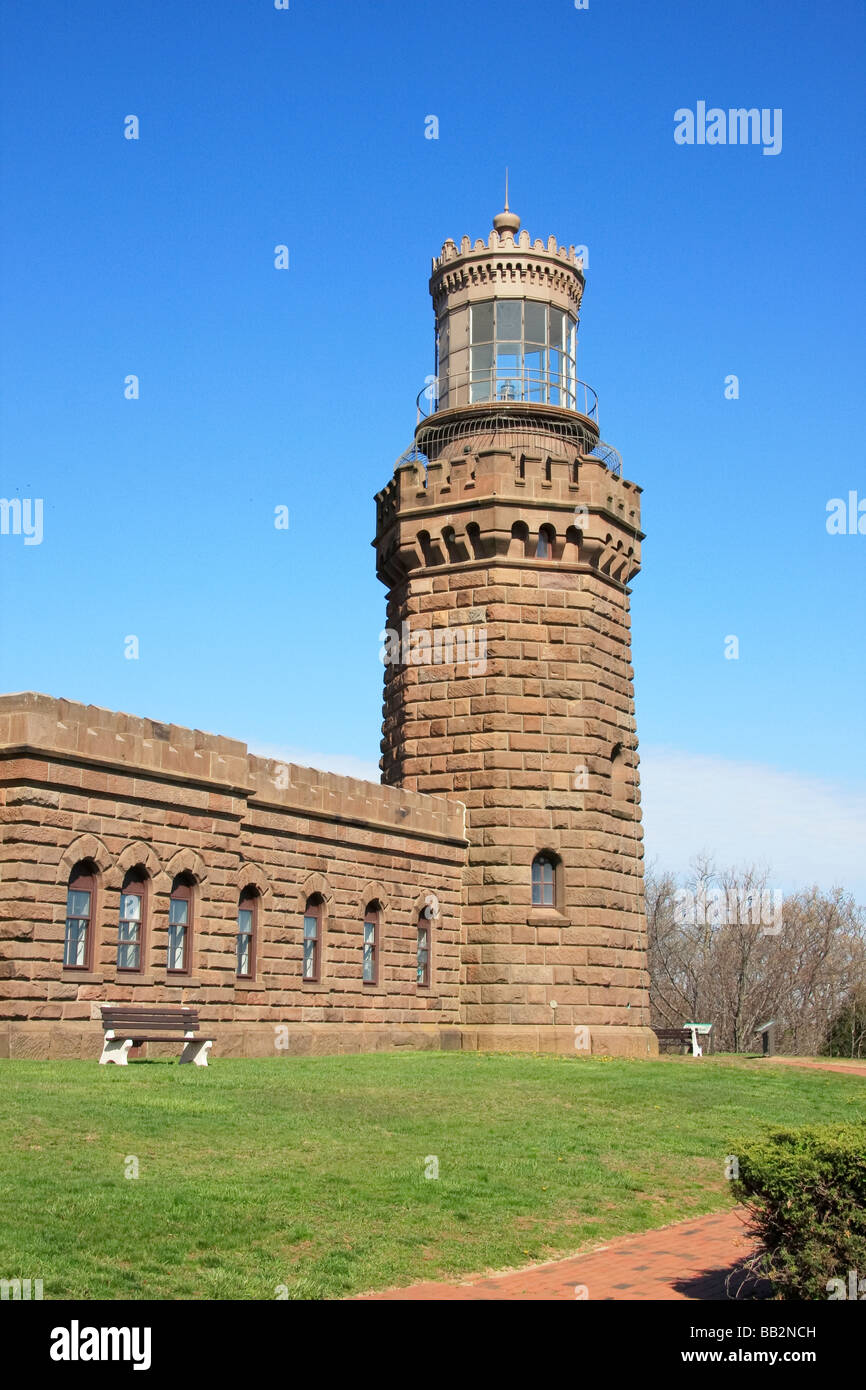 North Tower of the Twin Lights of the Navesink Lighthouse New Jersey