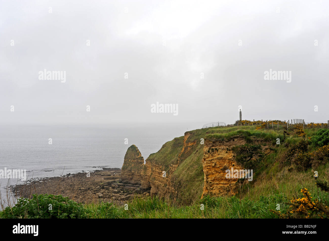 D Day, german battery Pointe du Hoc Landing beach Calvados Normandy