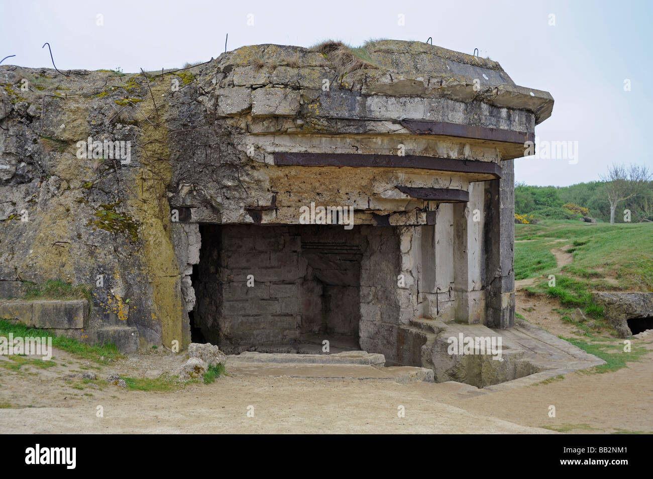 D Day, german battery Pointe du Hoc Landing beach Calvados Normandy