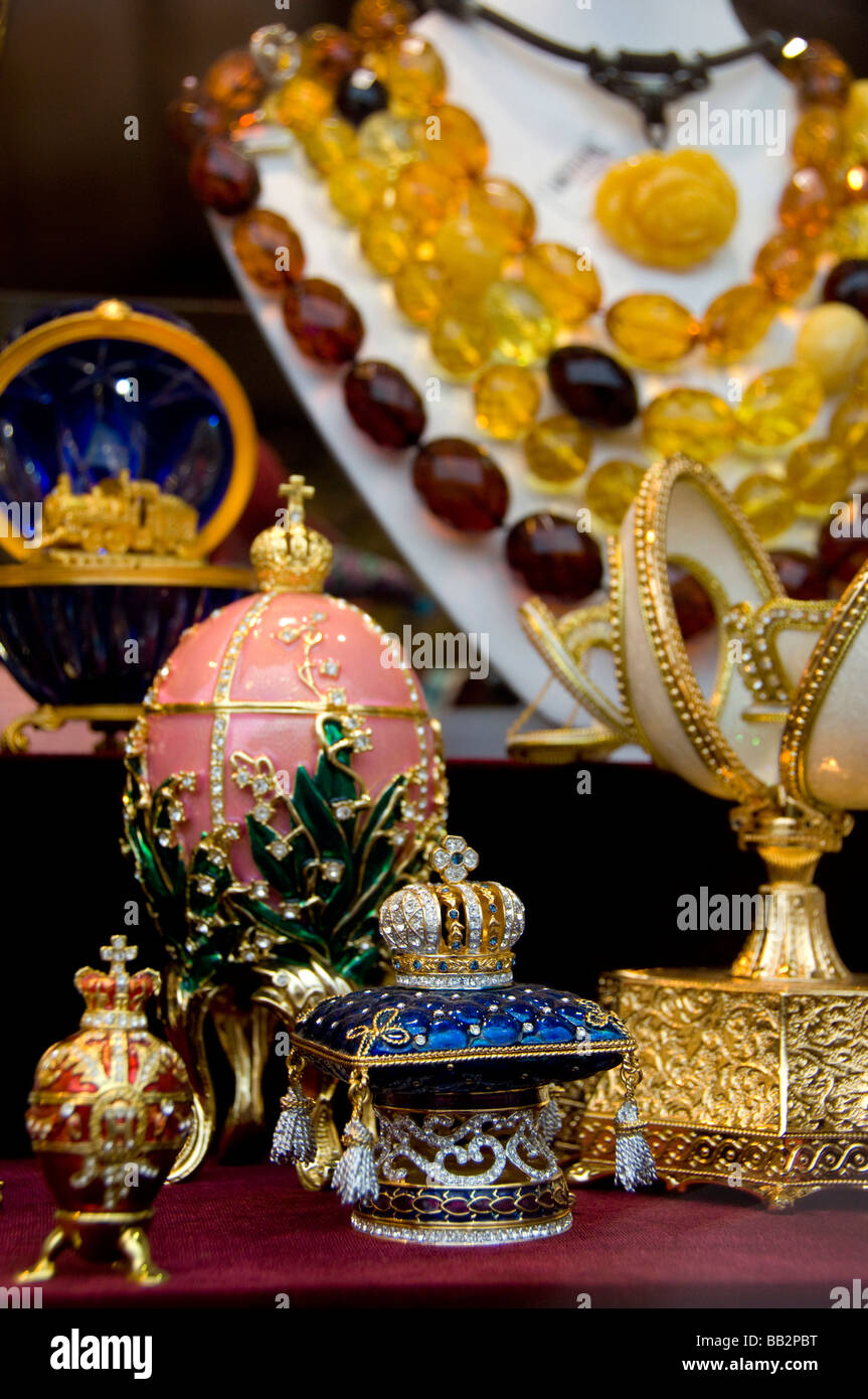 Russia, Moscow, Arbat Street. Popular shopping area filled with Stock