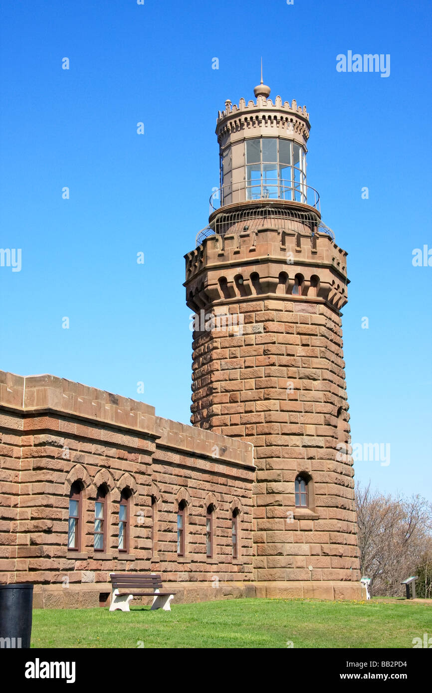 North Tower of the Twin Lights of the Navesink Lighthouse New Jersey