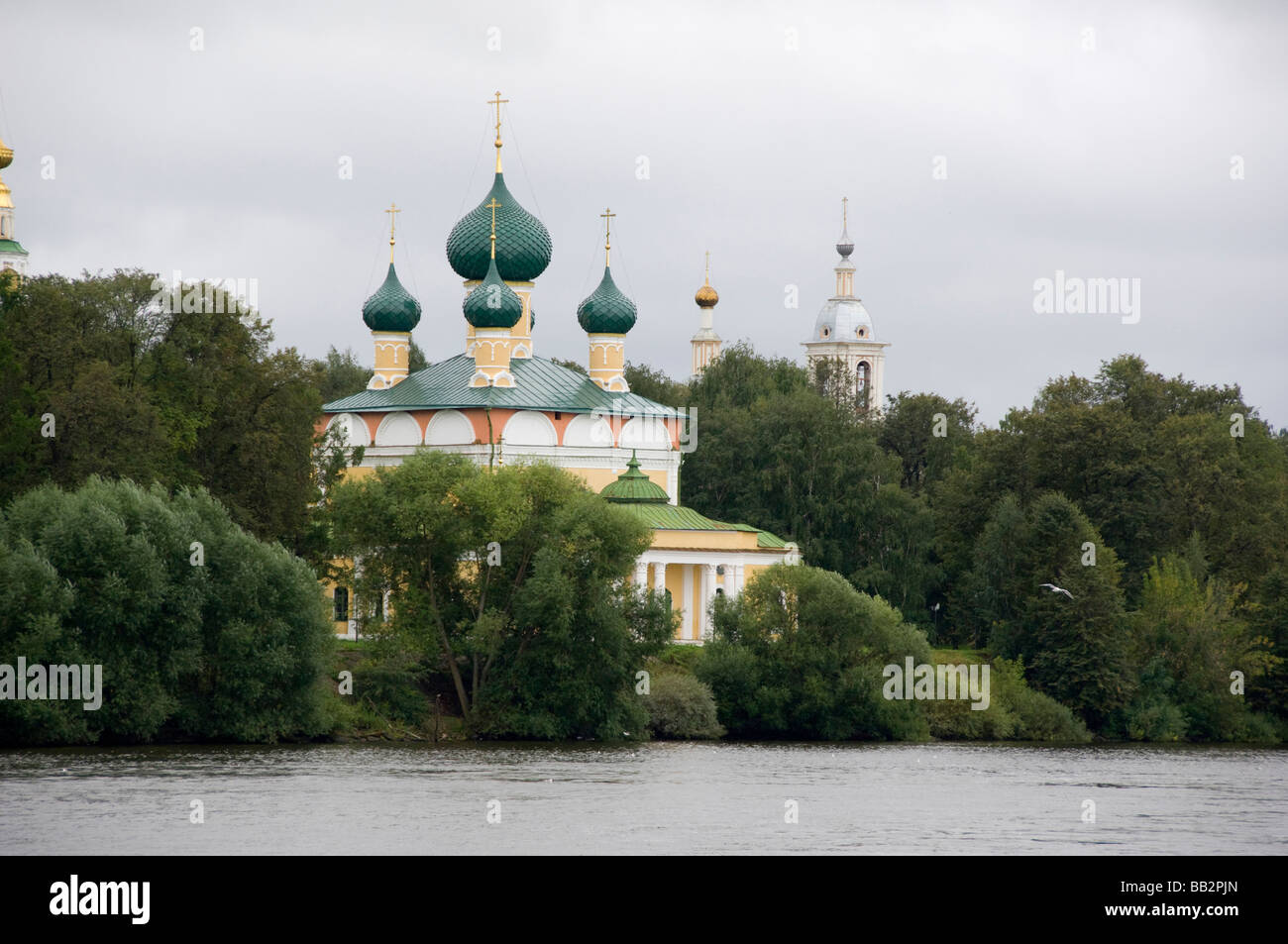 Russia, Golden Ring city of Uglich on the Volga. Cathedral of Our ...