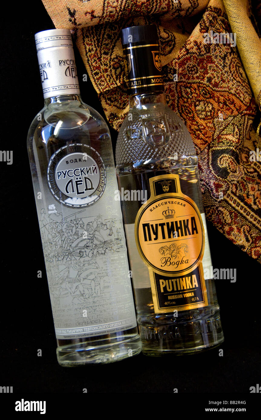 Russia: Russian vodka. Property released. (RF) Stock Photo