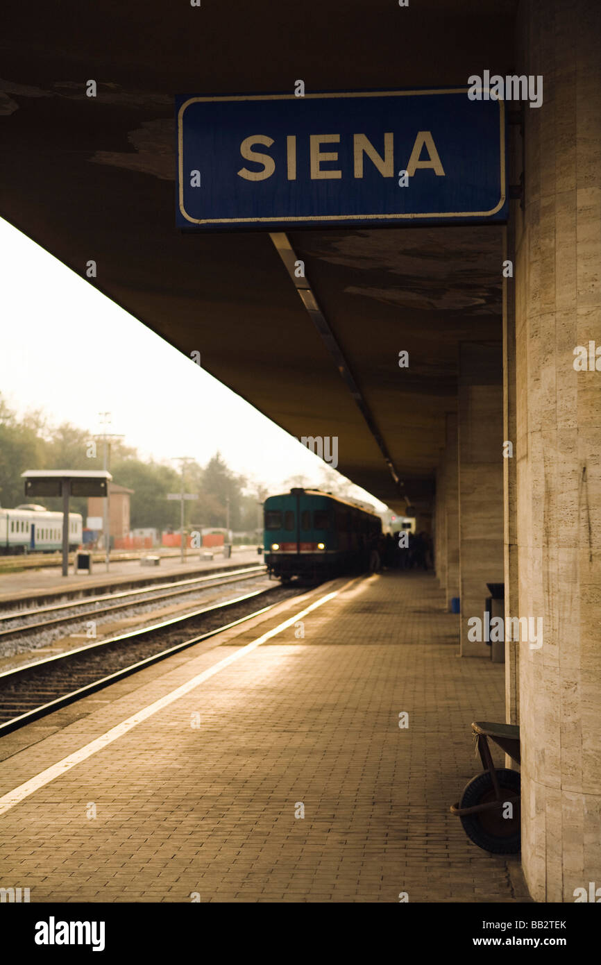 Siena train station; Tuscany, Italy Stock Photo Alamy