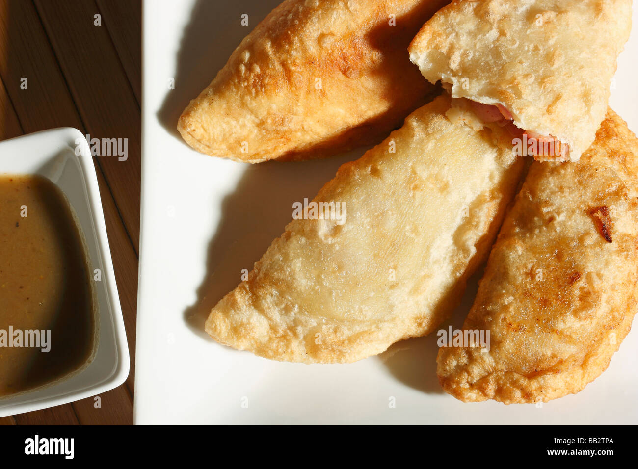 A Fried Leek Pastry Stock Photo - Alamy