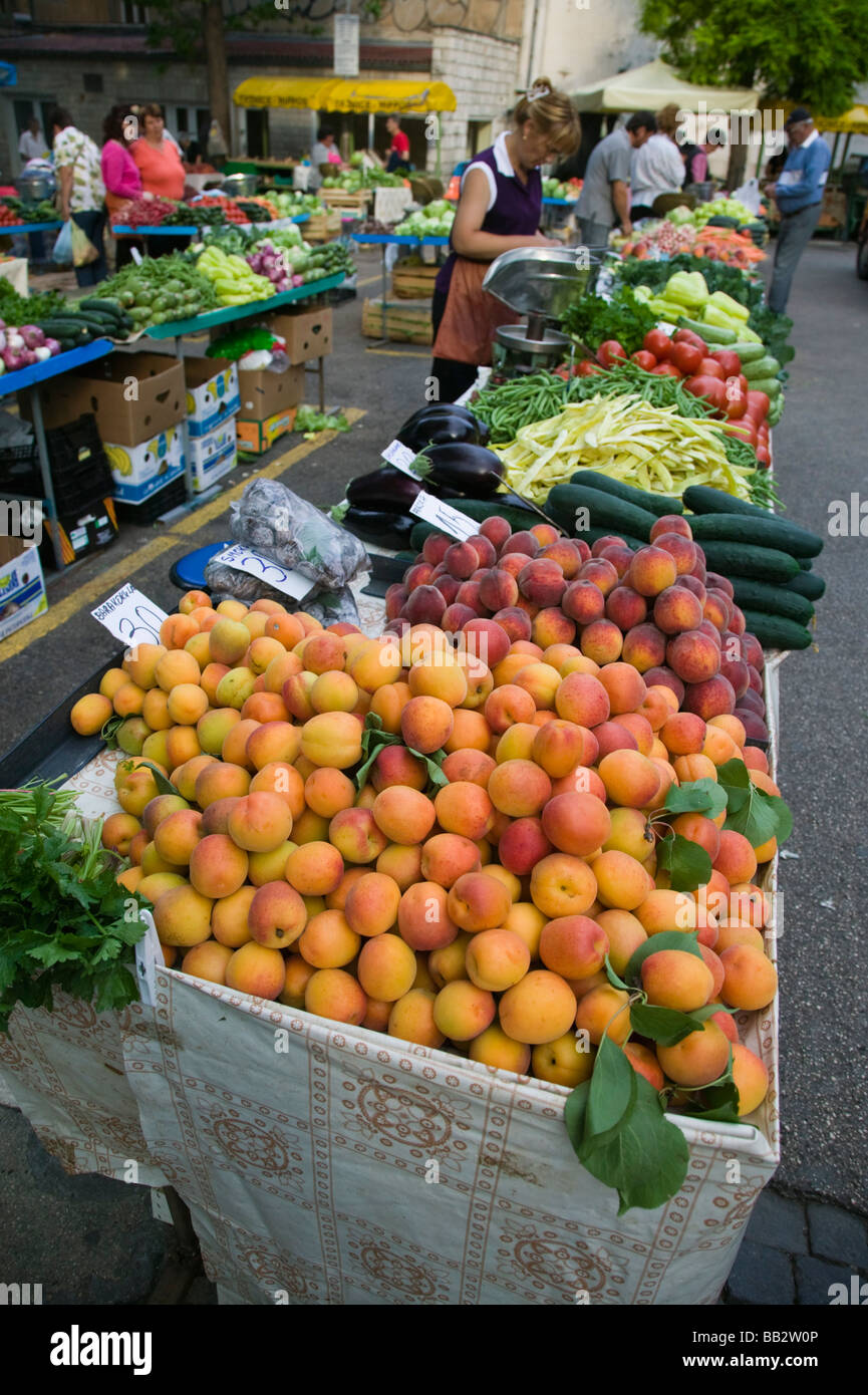 Croatia, Central Dalmatia, SPLIT. Old Town SPLIT market (NR Stock Photo ...