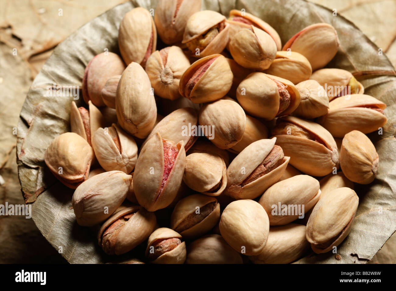 Pista – A dry fruit from mountain areas of middle east Stock Photo