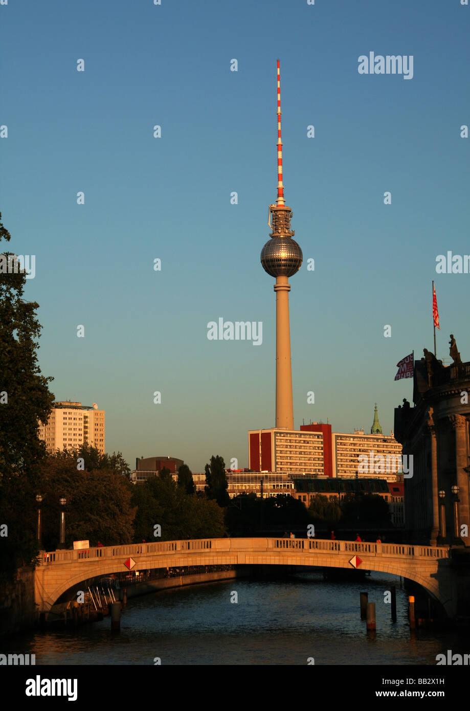 Berlin  Fernsehturm Stock Photo