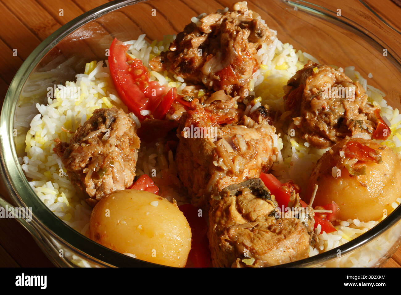 Sindhi biryani is a special meat and rice dish from the Sindh province